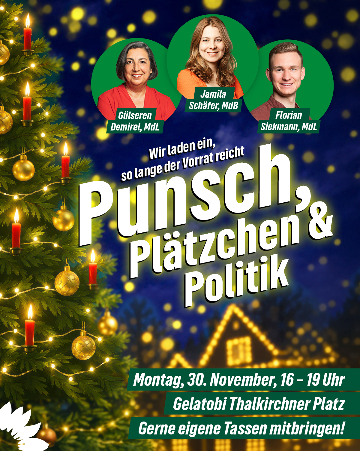 Glühwein am 30.11.26 mit Gülseren, Jamila und Flo